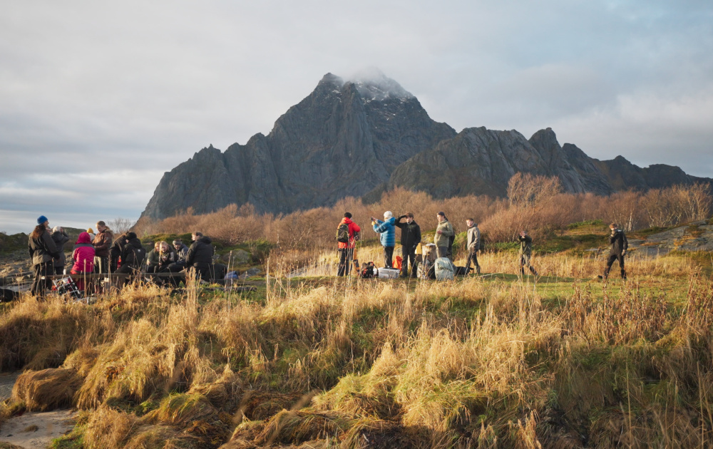 Fantastiske omgivelser i Lofoten de grønne øyene