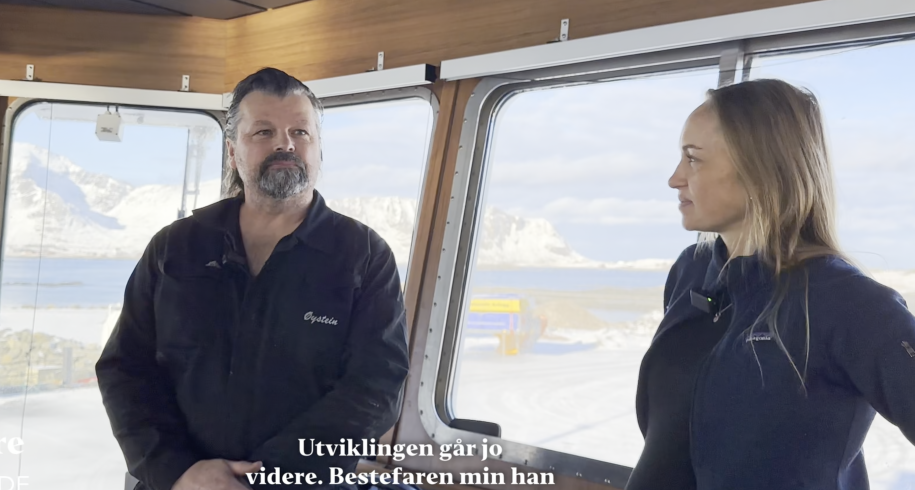 Hanne Grøn og Øystein Angelsen i samtale om batteripakke og fordeler 