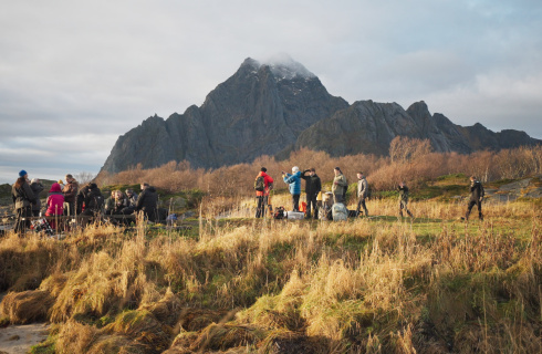 Fantastiske omgivelser i Lofoten de grønne øyene